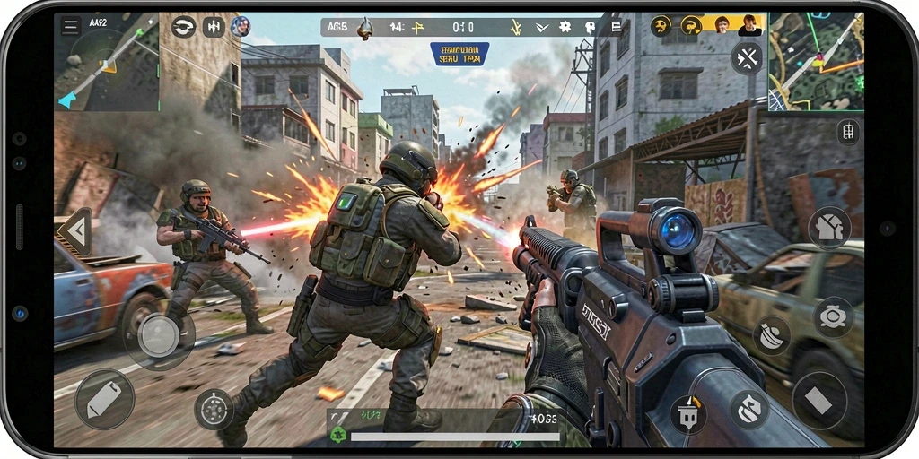 Screenshot gameplay AA62 dengan aksi seru dan grafik menarik.