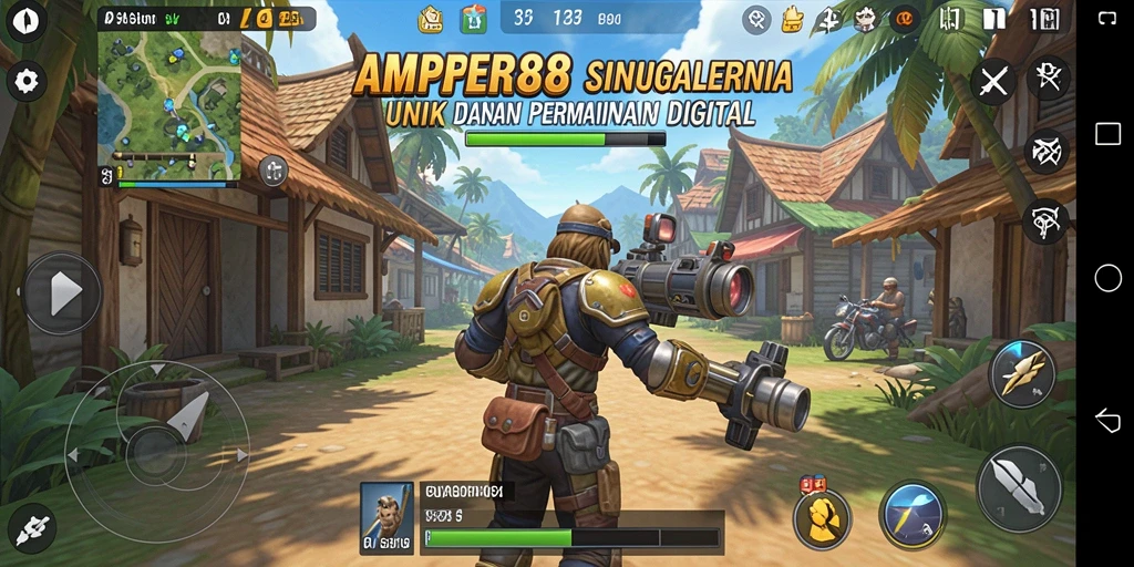 Tampilan permainan AMPER88 dengan grafis menakjubkan dan pengalaman simulasi interaktif.