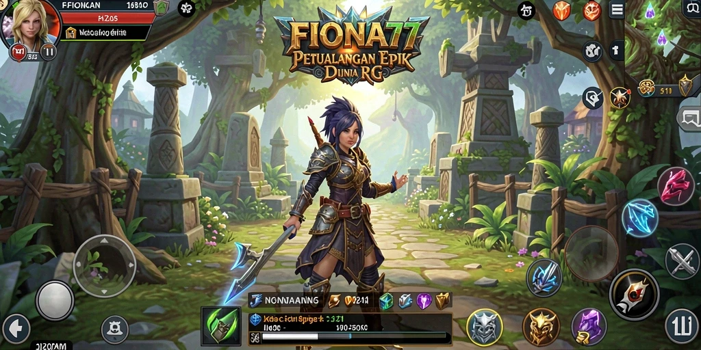 Tampilan layar gameplay FIONA77 yang mendebarkan dan penuh aksi.