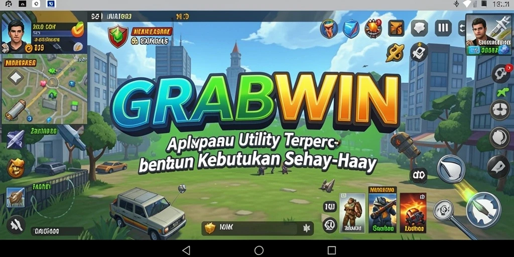 Screenshot utama GRABWIN dengan tampilan antarmuka yang intuitif.