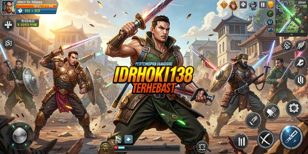 Tampilan utama gameplay Battle Royale yang mendebarkan.