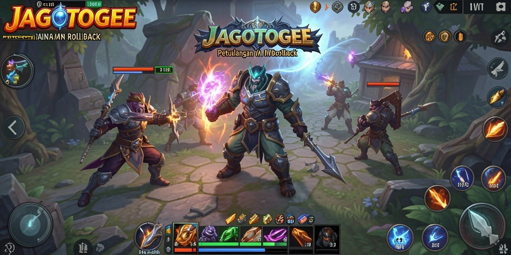 Tampilan gameplay ARPG yang mendebarkan dalam JAGOTOGEL.
