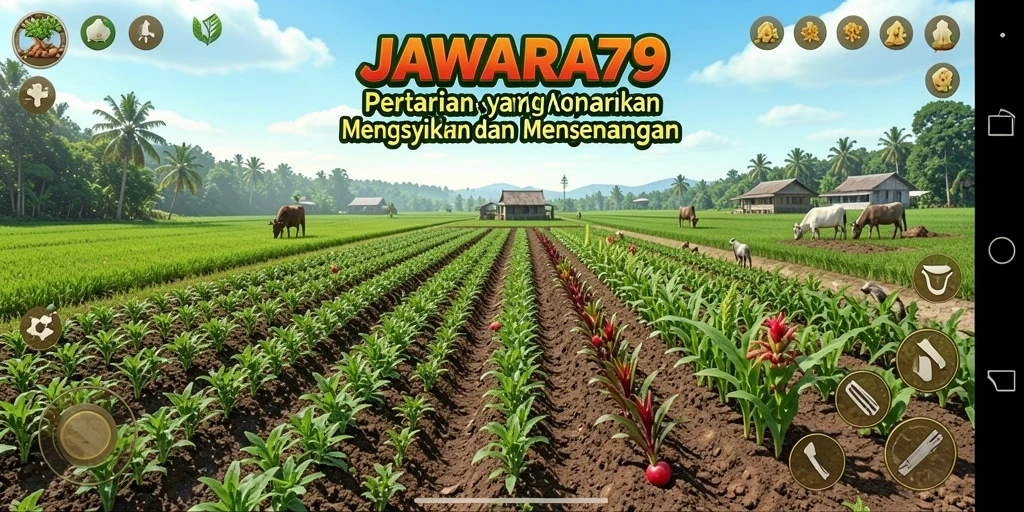 Gameplay menarik di JAWARA79 dengan aktivitas bertani.