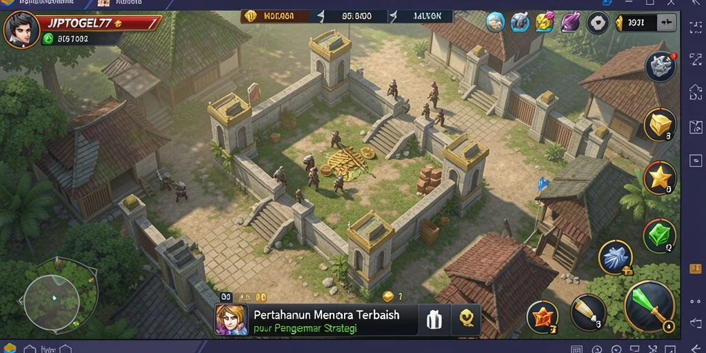 Tampilan gameplay menara pertahanan yang mendebarkan di JPTOGEL77.
