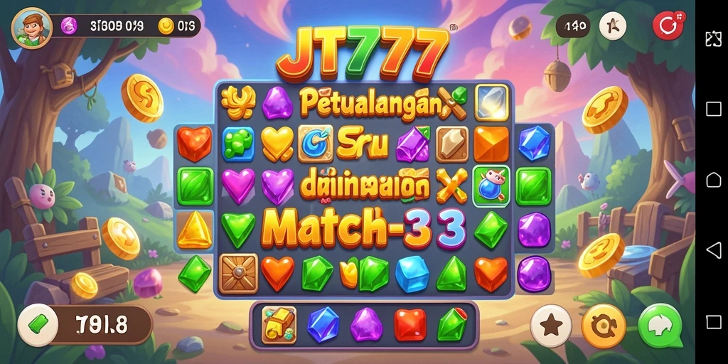 Tampilan gameplay JT777 yang menawan dan penuh warna.