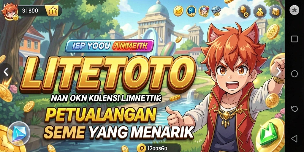 Tampilan menakjubkan dari gameplay LITETOTO dalam dunia anime.