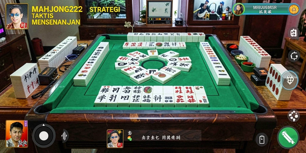 Tampilan gameplay seru dari MAHJONG222 dengan tantangan strategis yang mendebarkan.