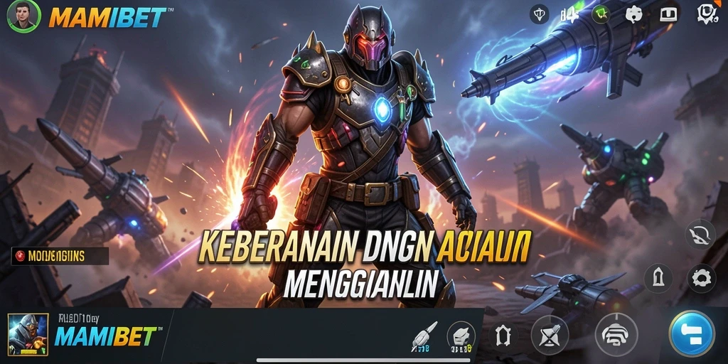 Tangkapan layar gameplay MAMIBET menunjukkan aksi pertempuran yang seru.