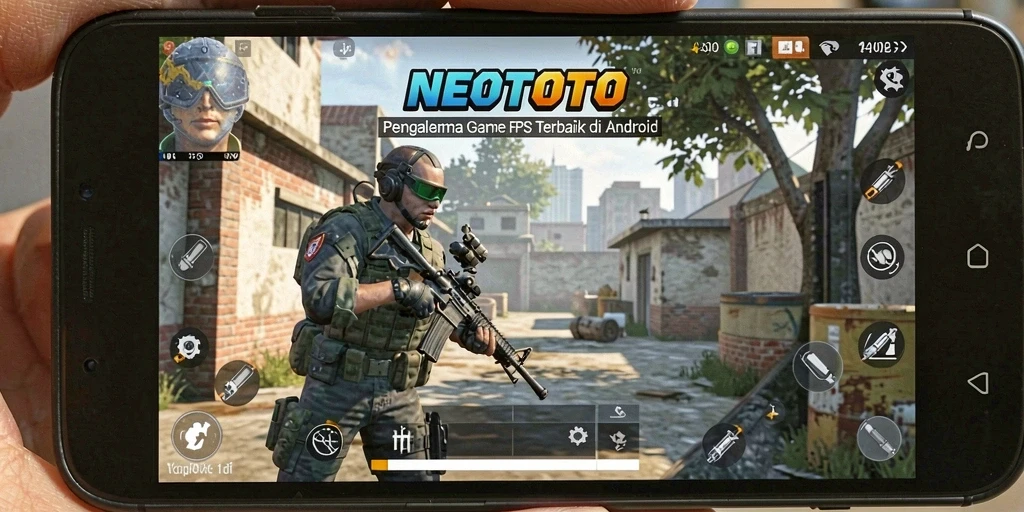 Screenshot gameplay NEOTOTO menampilkan aksi seru dalam FPS.