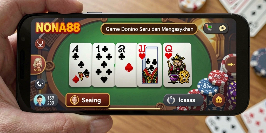 Tampilan gameplay Domino yang seru di NONA88.