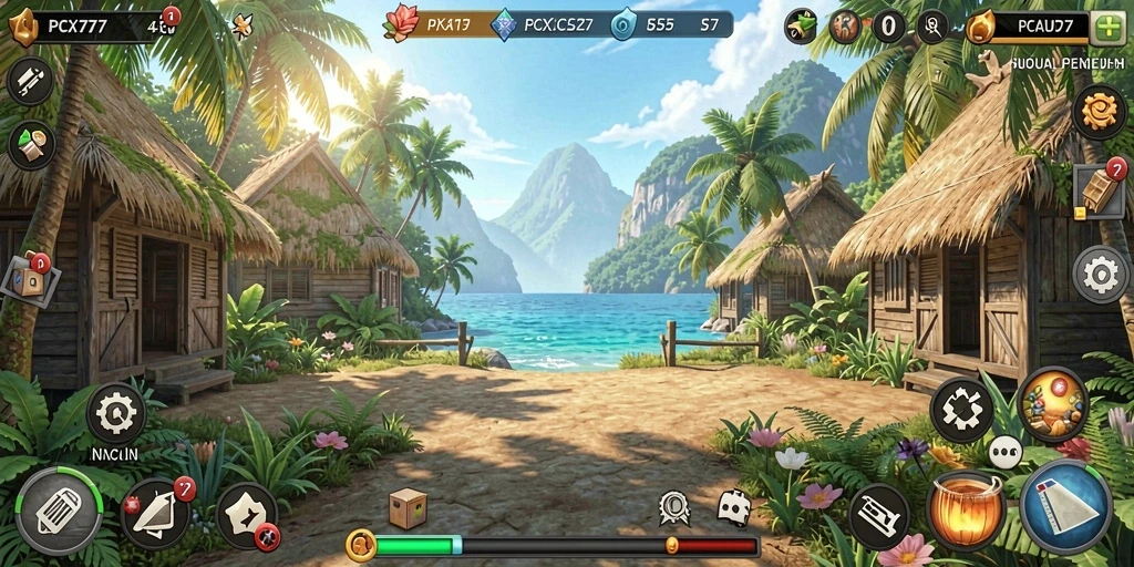 Tampilan gameplay PCX777 yang menarik dan interaktif.