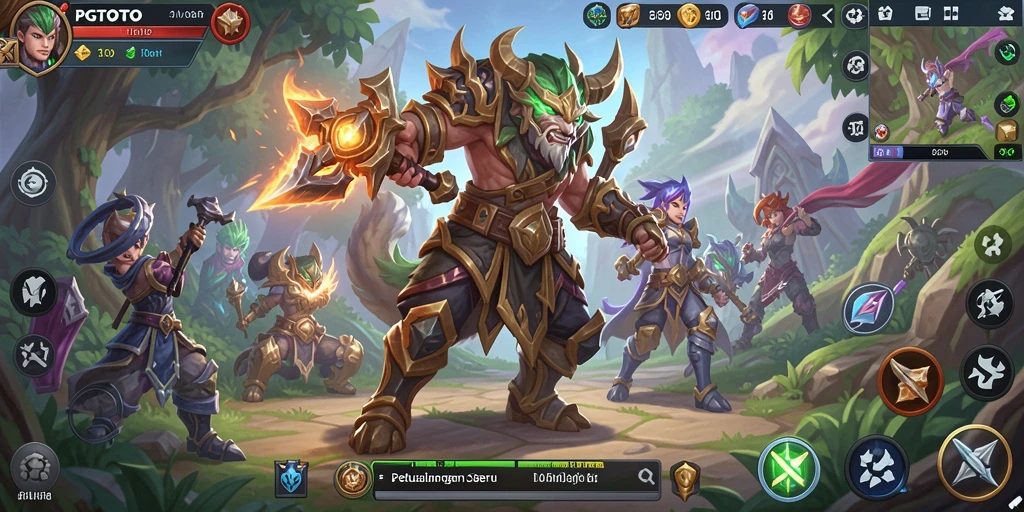 Tampilan gameplay MMORPG PGTOTO yang mengesankan dan penuh aksi.