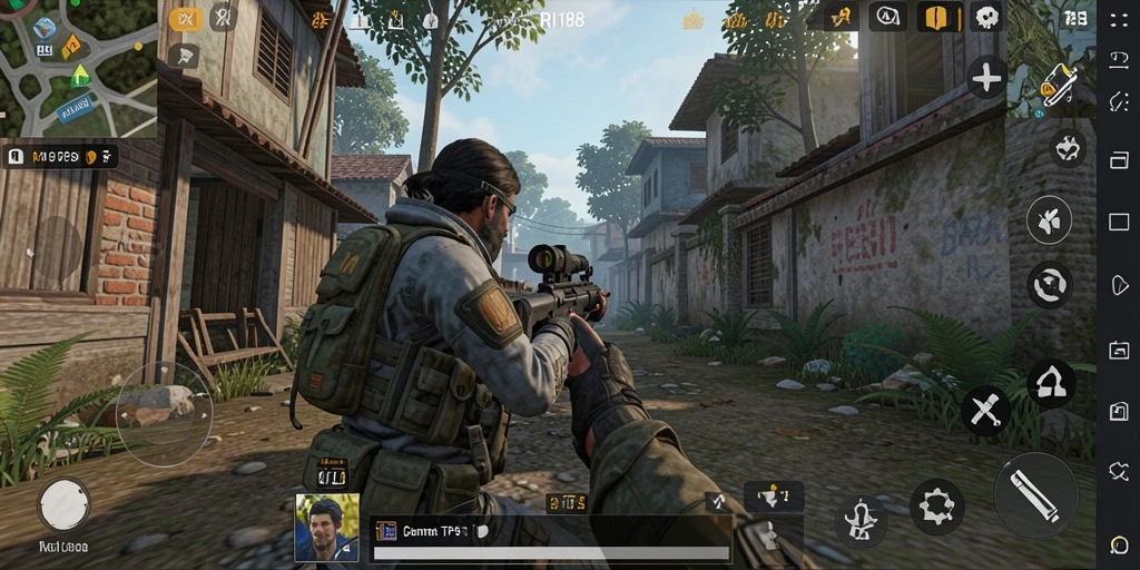 Screenshot RI188 menampilkan aksi seru gameplay TPS yang mendebarkan.