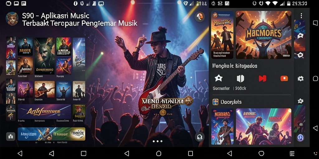Tampilan gameplay S80 dengan berbagai genre musik yang mengasyikkan.