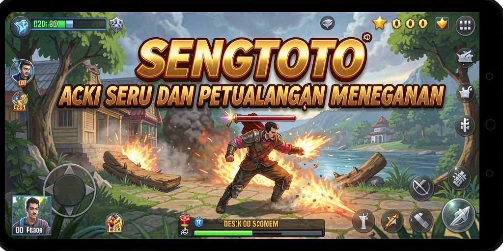 Tangkapan layar dari gameplay Action yang mendebarkan di SENGTOTO.