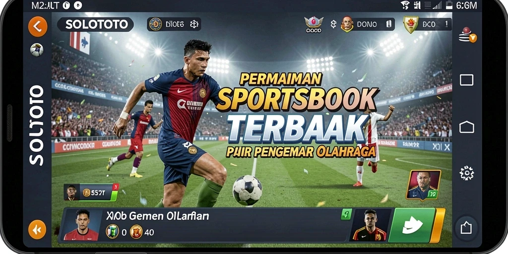 Screenshot gameplay menampilkan fitur taruhan olahraga real-time SOLOTOTO.