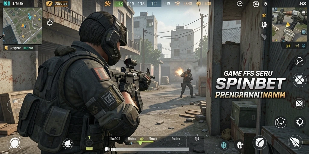 Gameplay seru dengan aksi tembak-menembak di SPINBET.