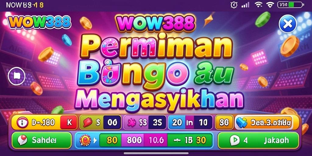 Screenshot utama WOW388 menampilkan kualitas gameplay Bingo yang menarik.